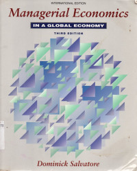 MANAGERIAL ECONOMICS IN A GLOBAL ECONOMY, ED. 3