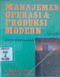 MANAJEMEN OPERASI & PRODUKSI MODERN, ED. 8, JILID 1