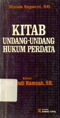 KITAB UNDANG-UNDANG HUKUM PERDATA