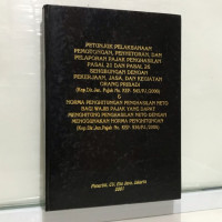 PETUNJUK PEMOTONGAN, PPH PASAL 21 DAN PH PASAL 26 TAHUN 2001 DAN NORMA PENGHITUNGAN PENGHASILAN NETO TAHUN 2001