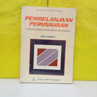 PEMBELANJAAN PERUSAHAAN (DASAR-DASAR MANAJEMEN KEUANGAN), ED. 4