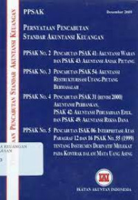 PPSAK PERNYATAAN PENCABUTAN STANDAR AKUNTANSI KEUANGAN, PENCABUTAN PSAK 41: AKUNTANSI WARAN DAN PSAK 43: AKUNTANSI ANJAK PIUTANG, DESEMBER 2009