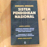 UNDANG-UNDANG SISTEM PENDIDIKAN NASIONAL