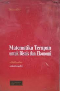 MATEMATIKA TERAPAN UNTUK BISNIS DAN EKONOMI