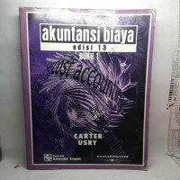 AKUNTANSI BIAYA, ED. 13, BUKU 1