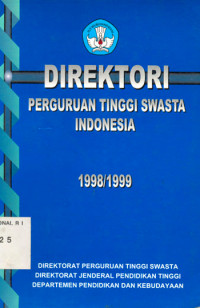 Image of DIREKTORI PERGURUAN TINGGI SWASTA DI INDONESIA 1988