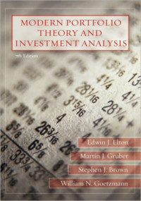 MODERN PORTFOLIO THEORY AND INVESTMENT ANALYSIS, ED. 7