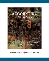 ACCOUNTING TEXT & CASES, ED. 12