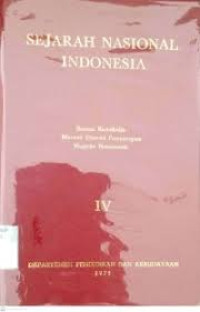 SEJARAH NASIONAL INDONESIA IV